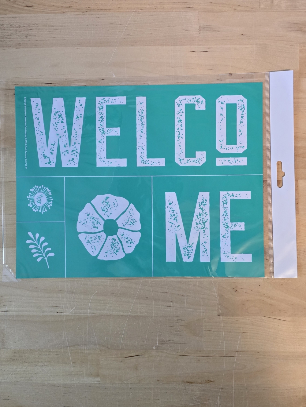 NEW Chalk Couture "WELCOME" Reusable Silk Screen Chalk Transfer